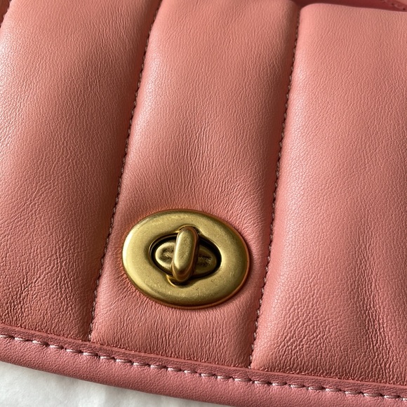 Coach Kip Turnlock Crossbody With Quilting in Candy Pink - Picture 3 of 14